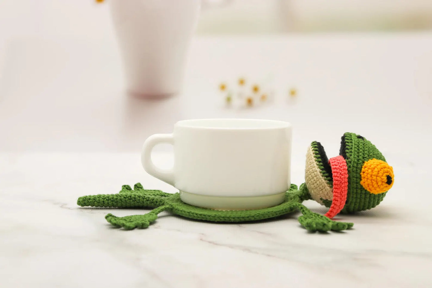 Funny Animal Crochet Coaster Pattern Set β Pig Chef, Duck & Lizard PDF Amigurumi Tutorial