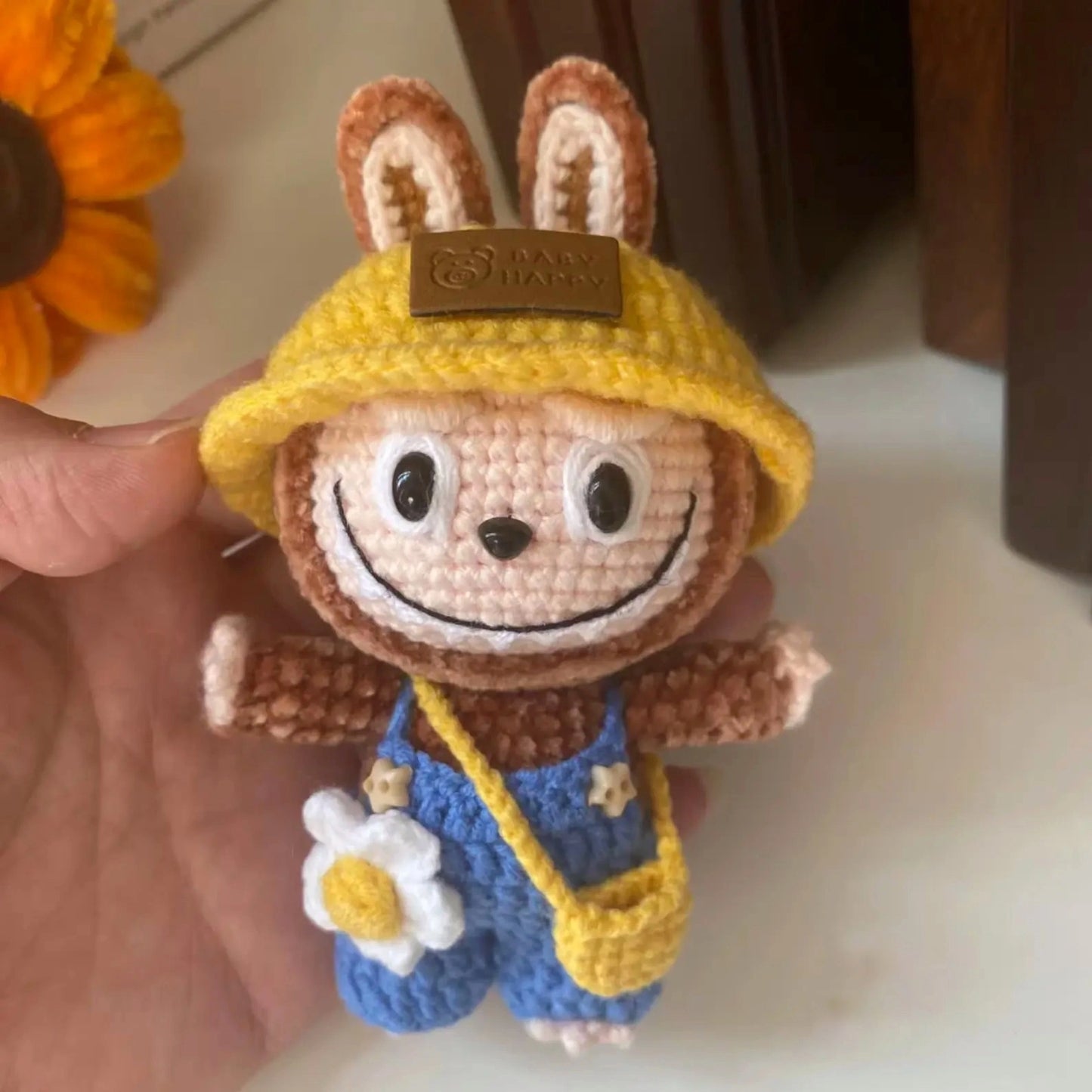 Labubu Crochet Pattern – Cute Smiling Bunny Amigurumi Plush PDF Tutorial