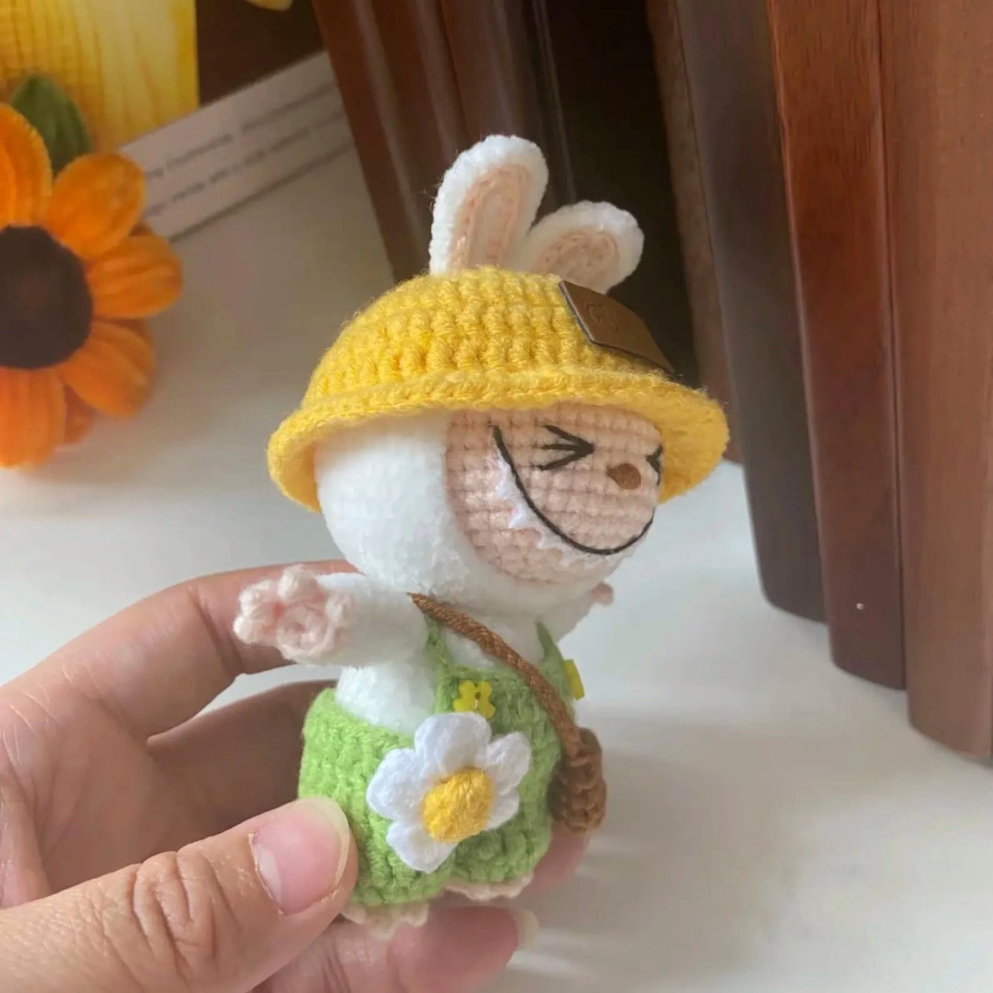 Labubu Crochet Pattern – Cute Smiling Bunny Amigurumi Plush PDF Tutorial
