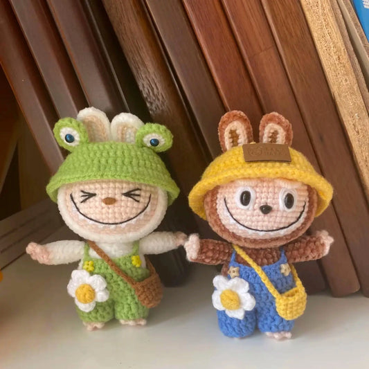Labubu Crochet Pattern – Cute Smiling Bunny Amigurumi Plush PDF Tutorial