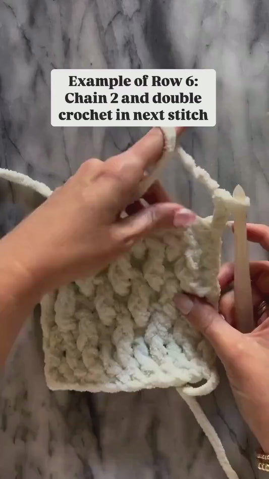 Chunky Evergreen Throw – Crochet Pattern + Video Tutorial (PDF)