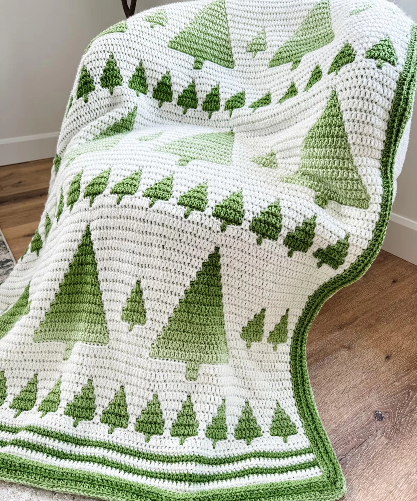 Winter Forest Mosaic Blanket Crochet Pattern + Video Tutorial | PDF Download